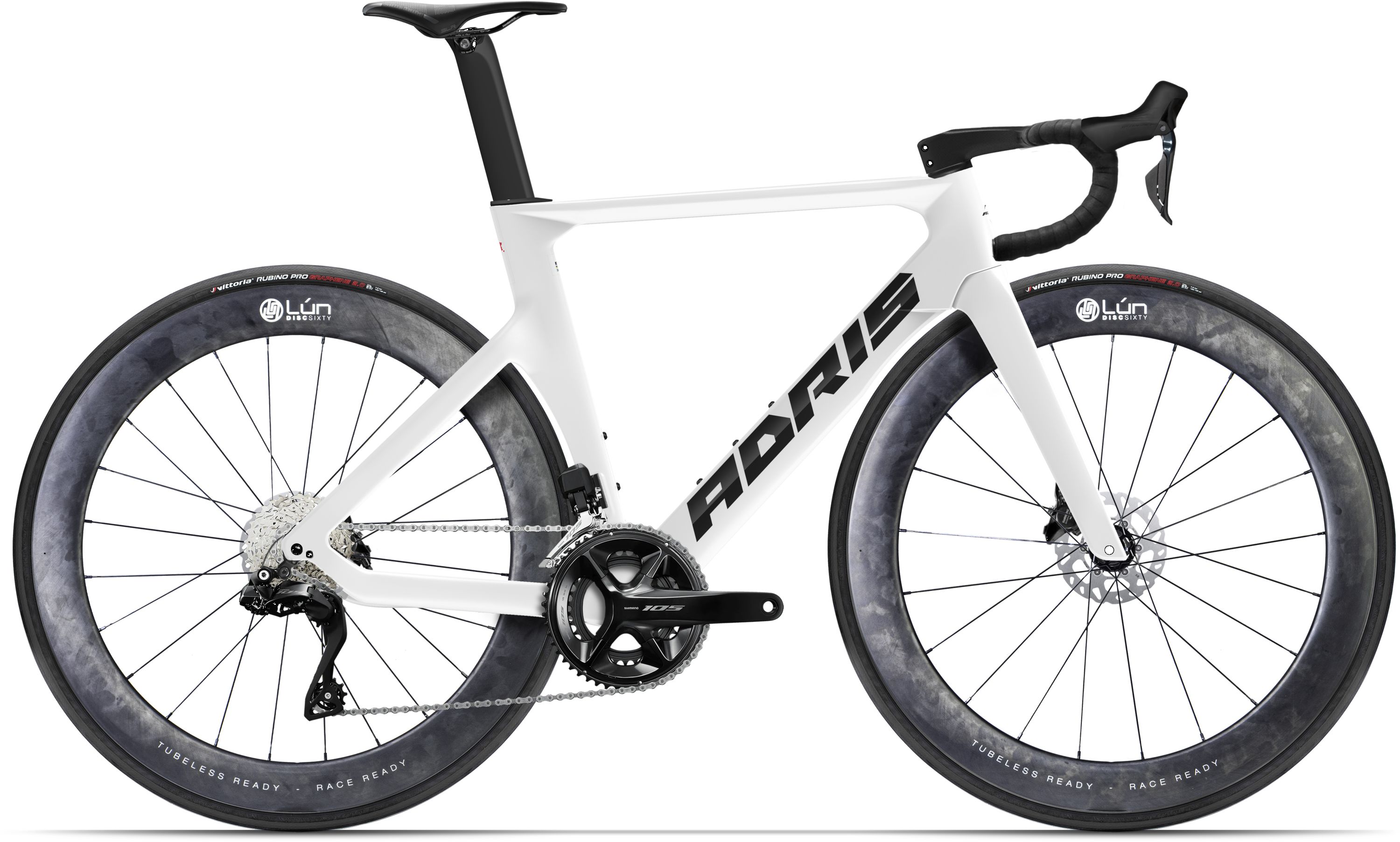 Vélo route Adris le vitesse, shimano 105 di2 12v glacier